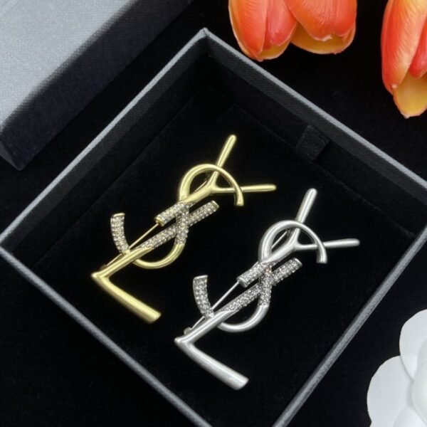 Classic Gold Silver Brooch