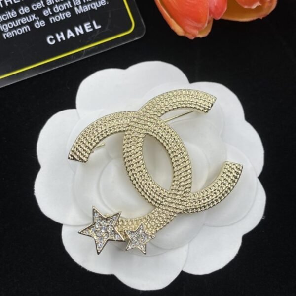 Gold Star Ornament Brooch