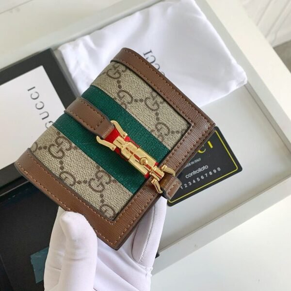 Jackie Leather Small Wallet Size: 11×8.5x3cm