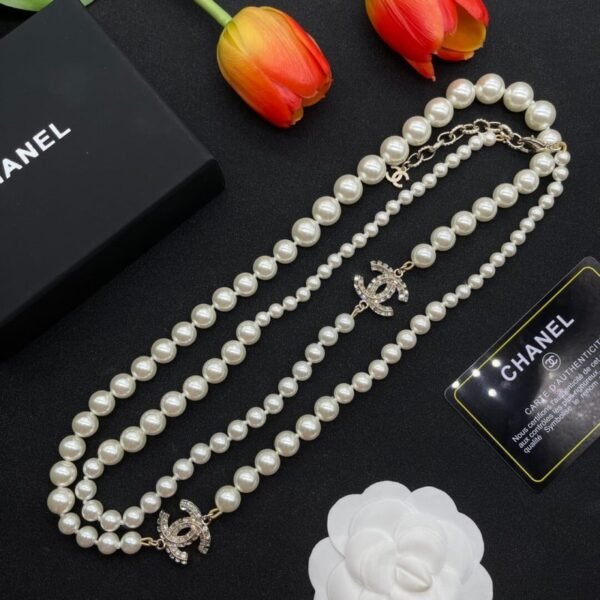 Pearl Beaded Long Necklace