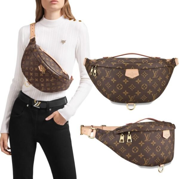 Casual Bum Bag Leather Waist Bags Size: 37x14x13cm