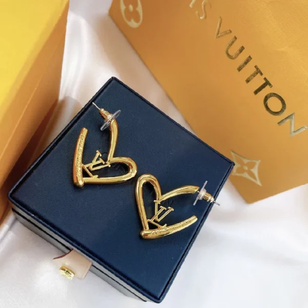 Heart-Shaped Stud Earrings