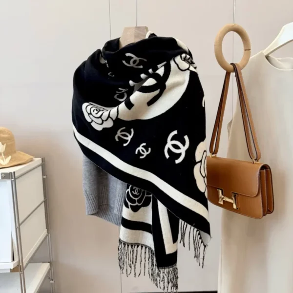 Classic Camellia 5 Colors Scarf Size: 65x180cm