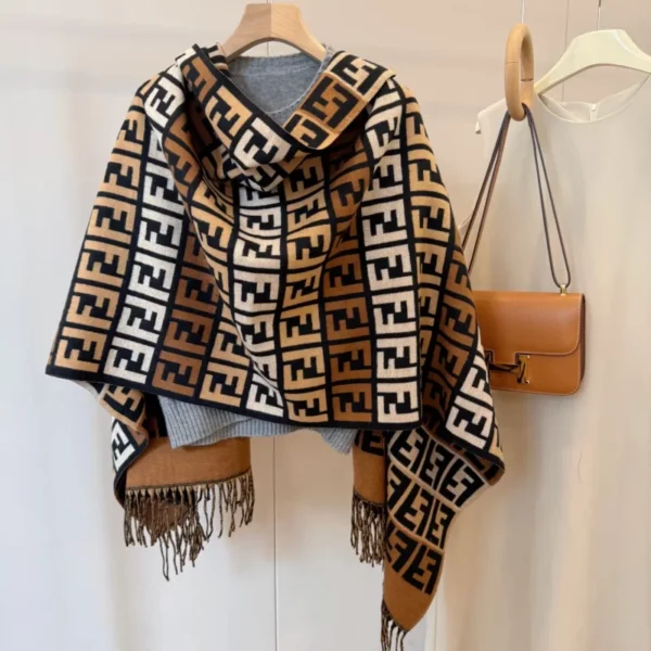 Classical Letter Cashmere Scarf Size: 65x180cm