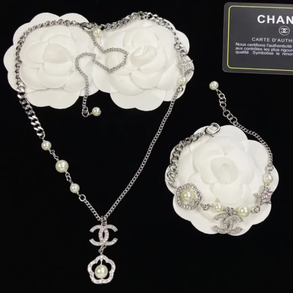 Classic Chain Pearl Jewelry Set