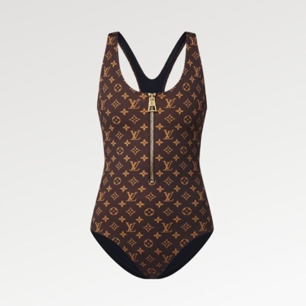 Zip-up One-Piece Swimsuit