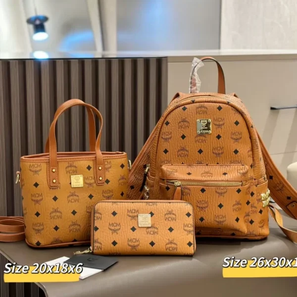 3 Pcs Set Women Backpacks 5 Styles
