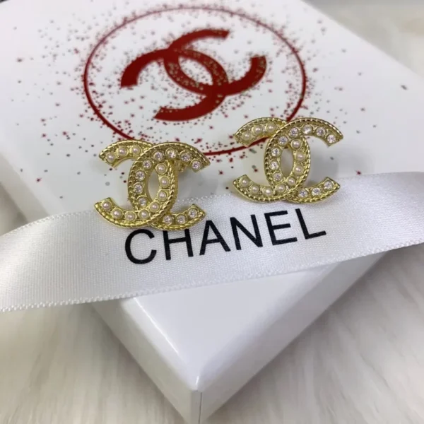 Diamond Pearl Cross Earrings