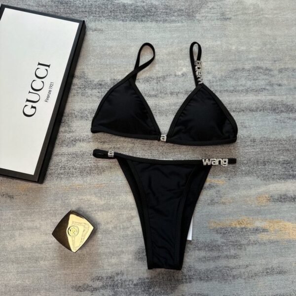 Crystal Letter Bikini Swimsuit