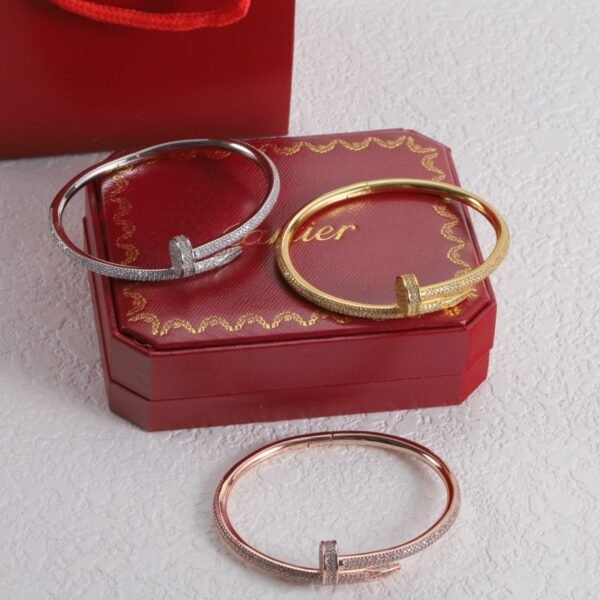 Bracelet Steel Stones Half Zircons