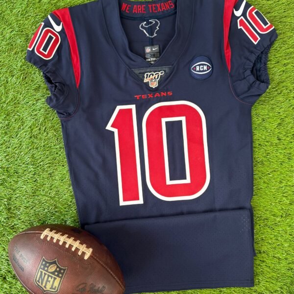 houston-texans-deandre-hopkins-signed-2019-color-rush-nfl-football-jersey-38-medium